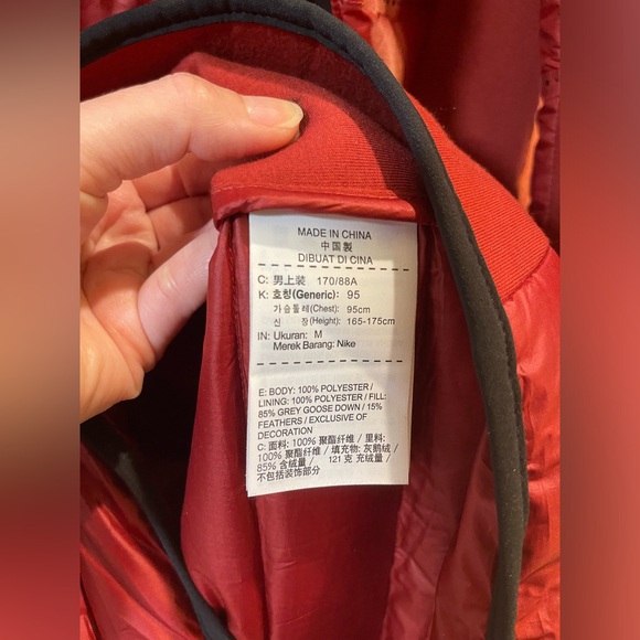 Nike Sportswear Tech Fleece AeroLoft Men's M Down Jacket Color Rust - Picture 2 of 4